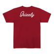 Camiseta Masculina Grizzly Back Script Logo Tee VERMELHO-V26GRC05- -2-